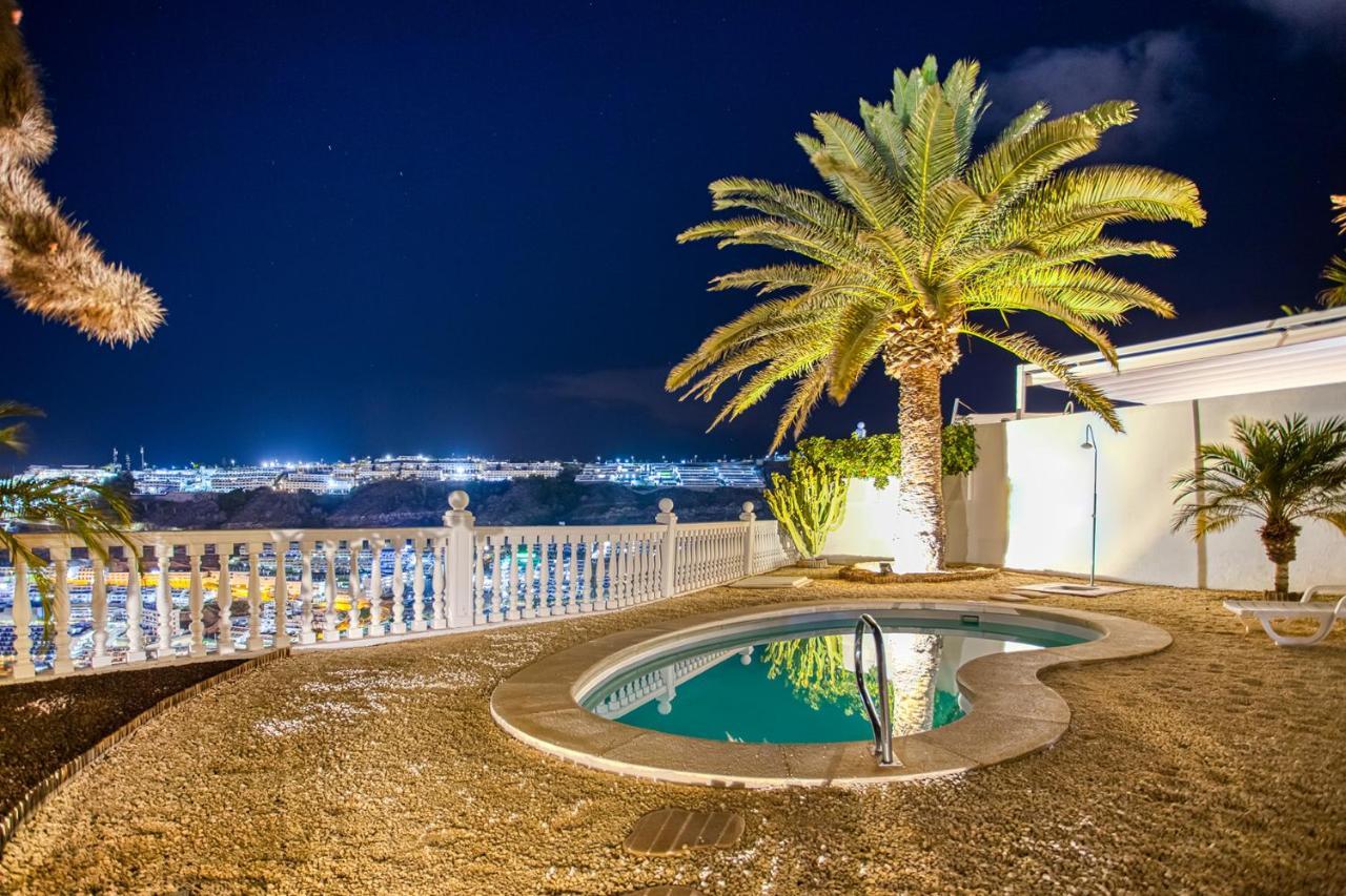 Stunning Villa With Breathtaking Ocean View Mogán Extérieur photo