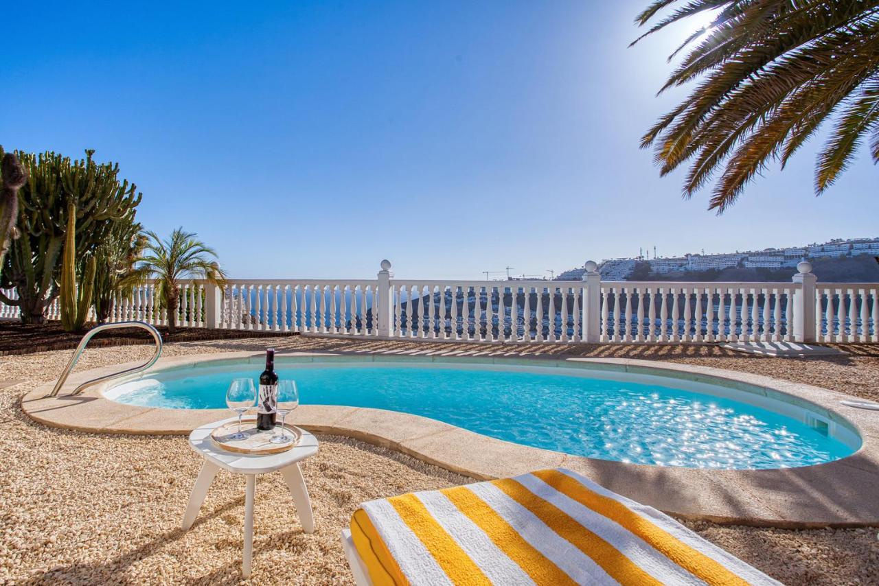 Stunning Villa With Breathtaking Ocean View Mogán Extérieur photo