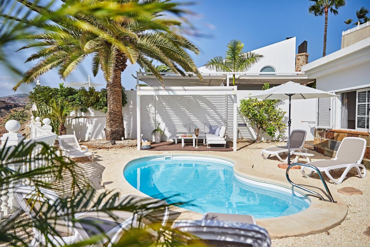 Stunning Villa With Breathtaking Ocean View Mogán Extérieur photo